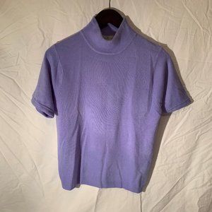 Vintage Periwinkle Blue Half Sleeve Sweater